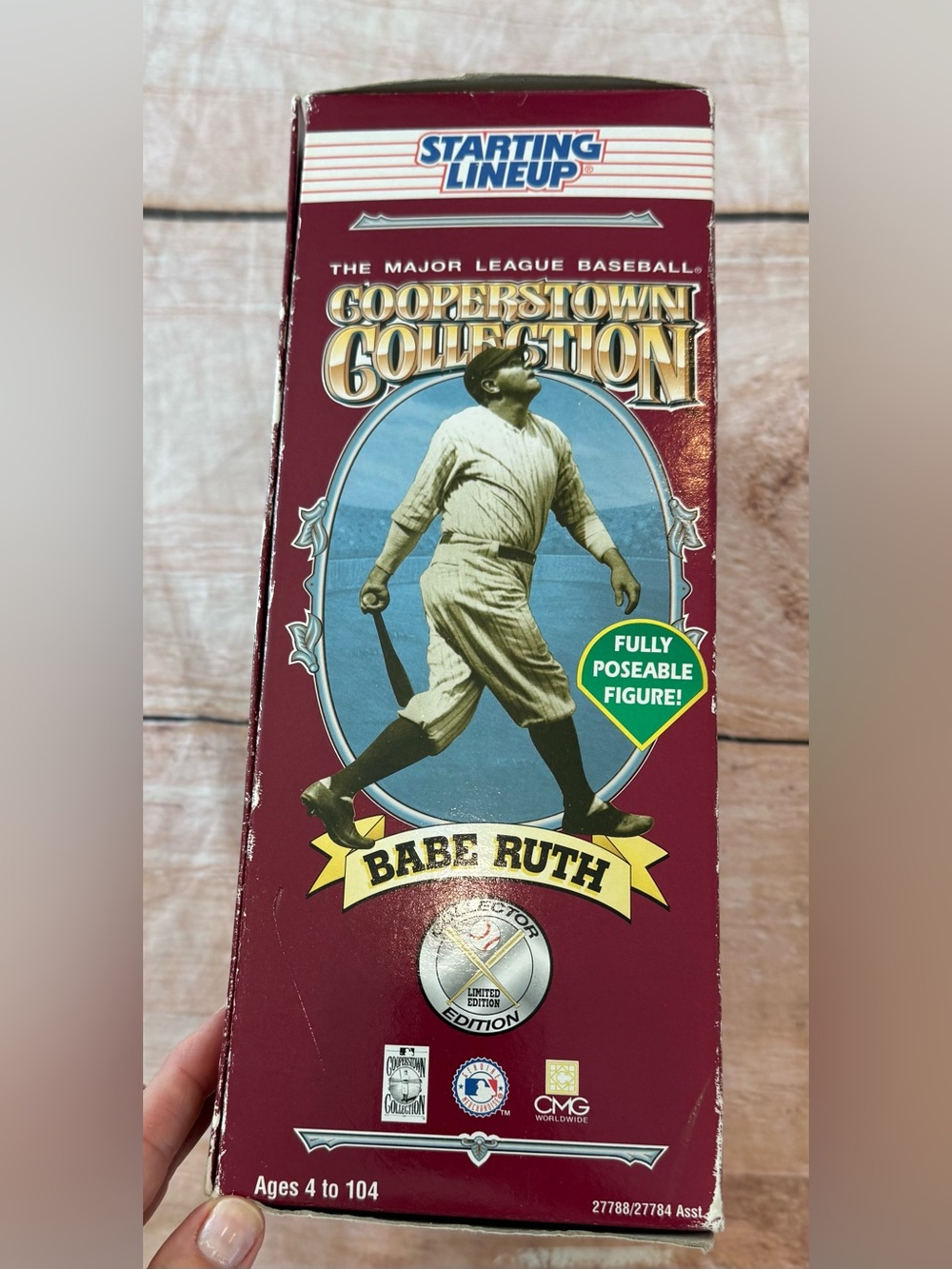 Starting Lineup Cooperstown Collection Babe Ruth Posable Action Figure NIB 12” - Picture 2 of 7